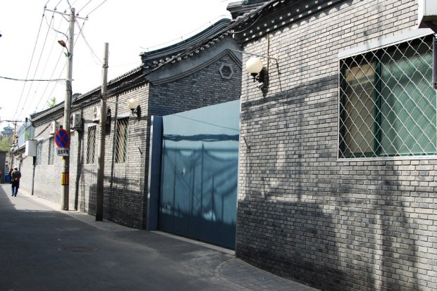 固く門が閉ざされた清代の郵政総局址