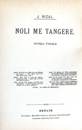 『ノリ・メ・タンヘレ』初版本の写真
