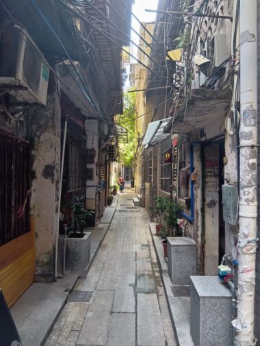 上下九街の裏通りや路地